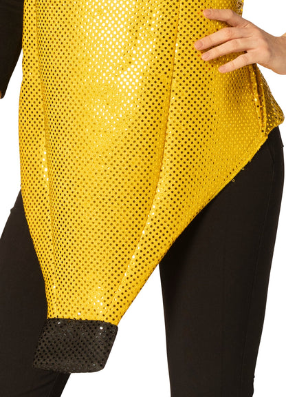 Glitzy Sequin Banana Costume, Adult Women's Size XXS