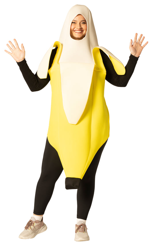 Peeled Banana Halloween Costume, Adult Plus Size