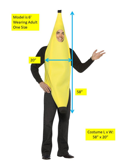 Banana Classic 6 Pack Group Costume, One Size Fits Most