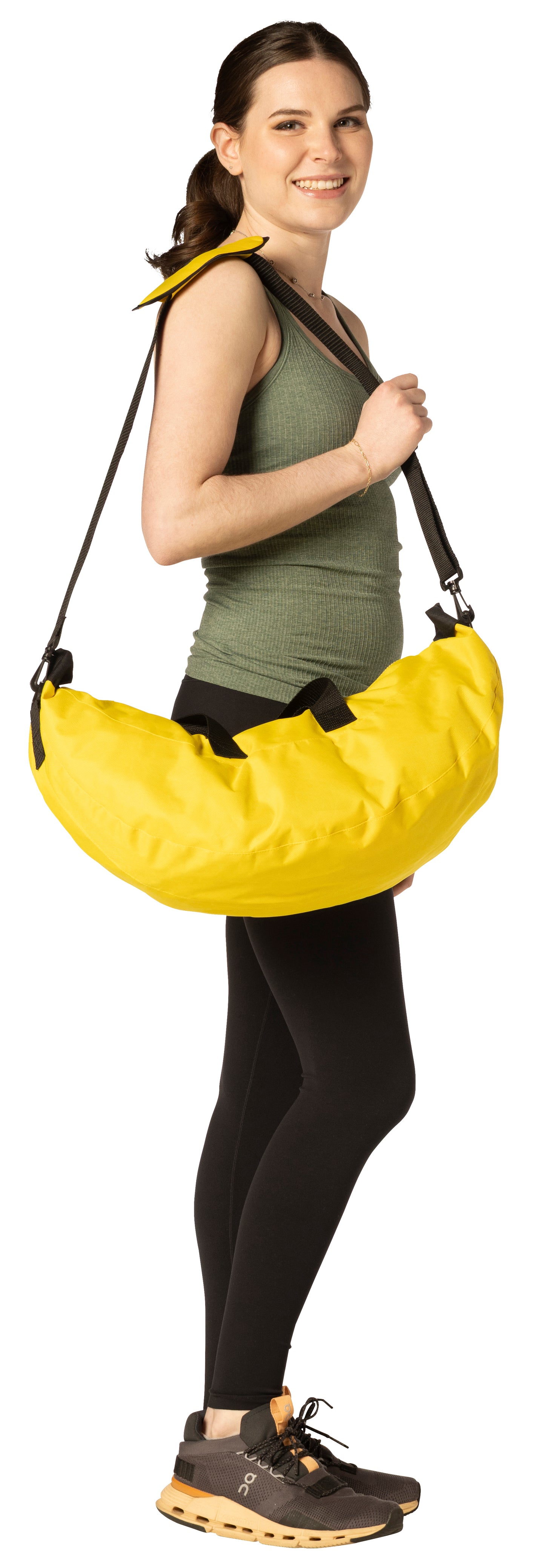 Banana Shaped Small Duffle Bag with Adjustable Strap