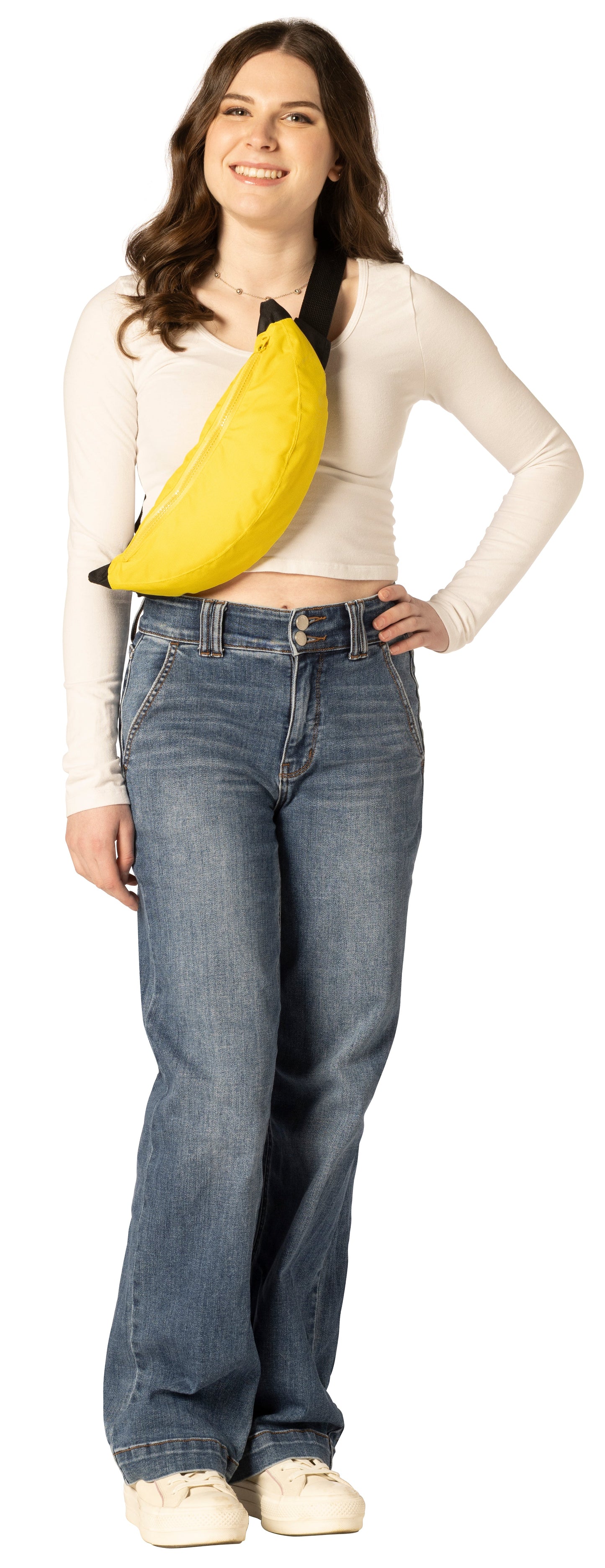 Banana Crossbody Bag with Adjustable Strap