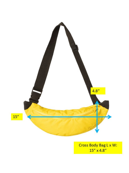 Banana Crossbody Bag with Adjustable Strap