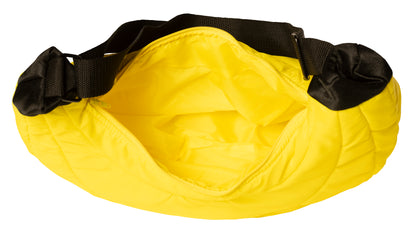 Banana Shaped Quilted Puffer Tote Bag