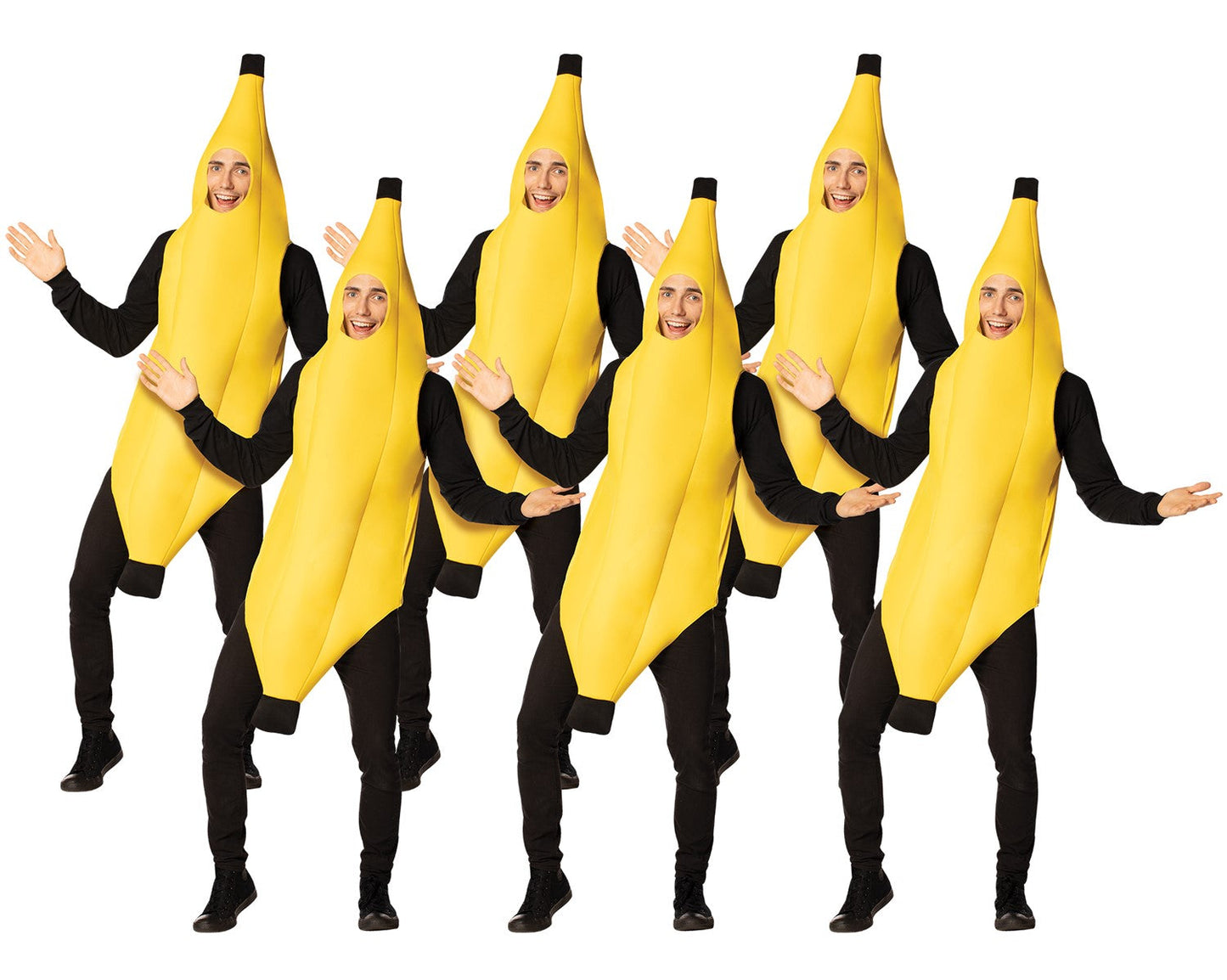 Ultimate Banana 6 Pack Bunch Halloween Costume, One Size Fits Most