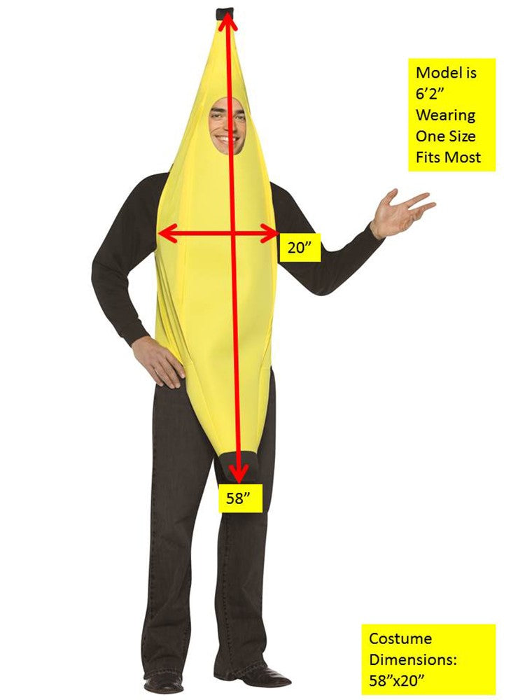 Banana Costume, Lightweight, One Size Fits Most