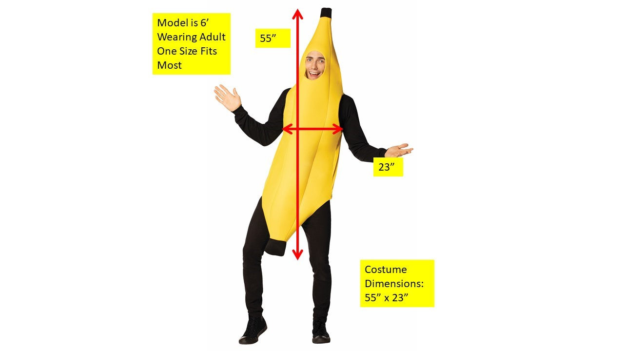 Ultimate Banana Costume, One Size Fits Most