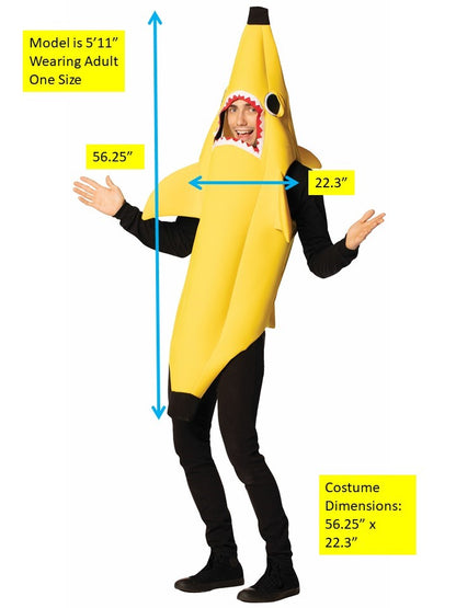 Banana Shark Halloween Costume, One Size Fits Most